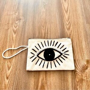 New with No Tag Summer Wristlet With Embroidered Eye